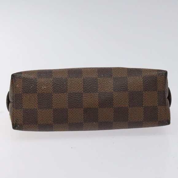 LOUIS VUITTON Damier Ebene Pochette Cosmetic PM Pouch N47516 LV Auth KD199 - Picture 6 of 15